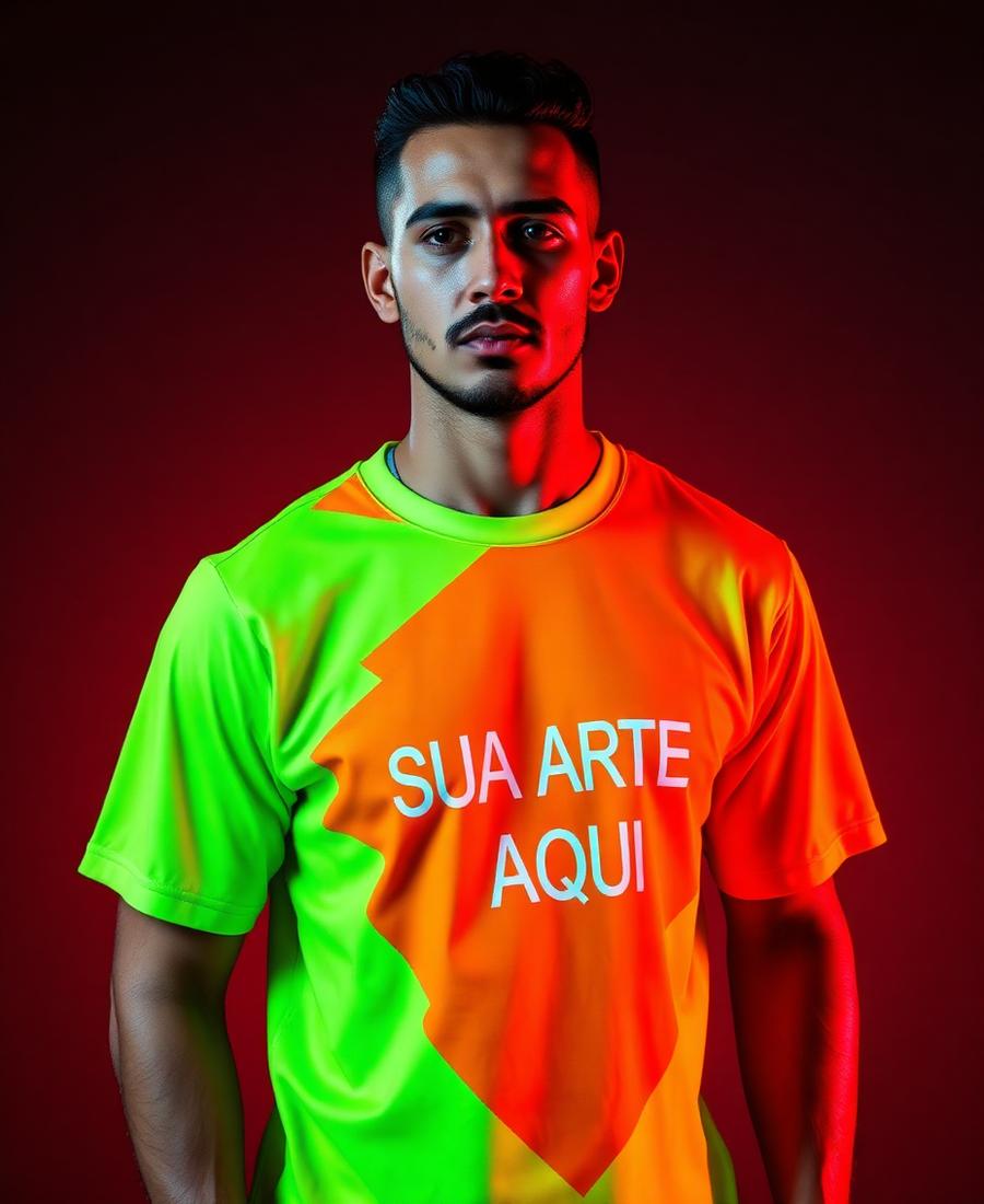 Abadá Manga Curta para Bloco - modelo masculino
